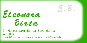 eleonora birta business card